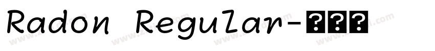 Radon Regular字体转换 Radon Regular字体转换